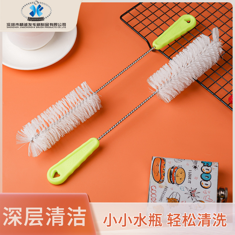 厂家批发瓶刷塑胶手柄刷尼龙刷安全环保材料加工各种大小毛刷