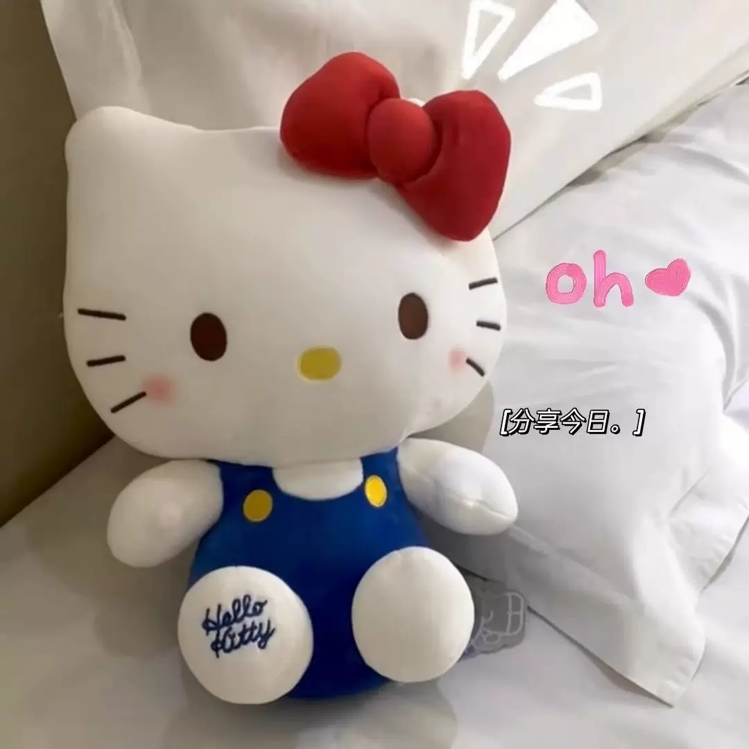 新款卡通KT猫咪公仔治愈哈喽kt猫凯蒂猫毛绒玩偶娃娃女生小礼物