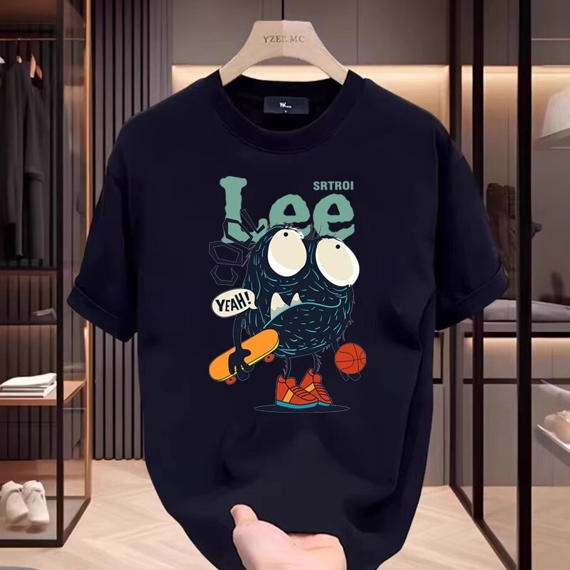 American Retro Cartoon Collaboration Mickey and Minnie Couple Short-Sleeve Summer New Pure Cotton Loose College Style T-Shirt Ins