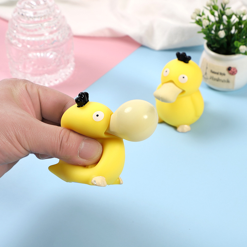 Descompresión burbuja soplando cerdo lindo burbuja soplando squeeze pato descompresión ventilación juguete infantil cerdo burbuja soplando pellizco música