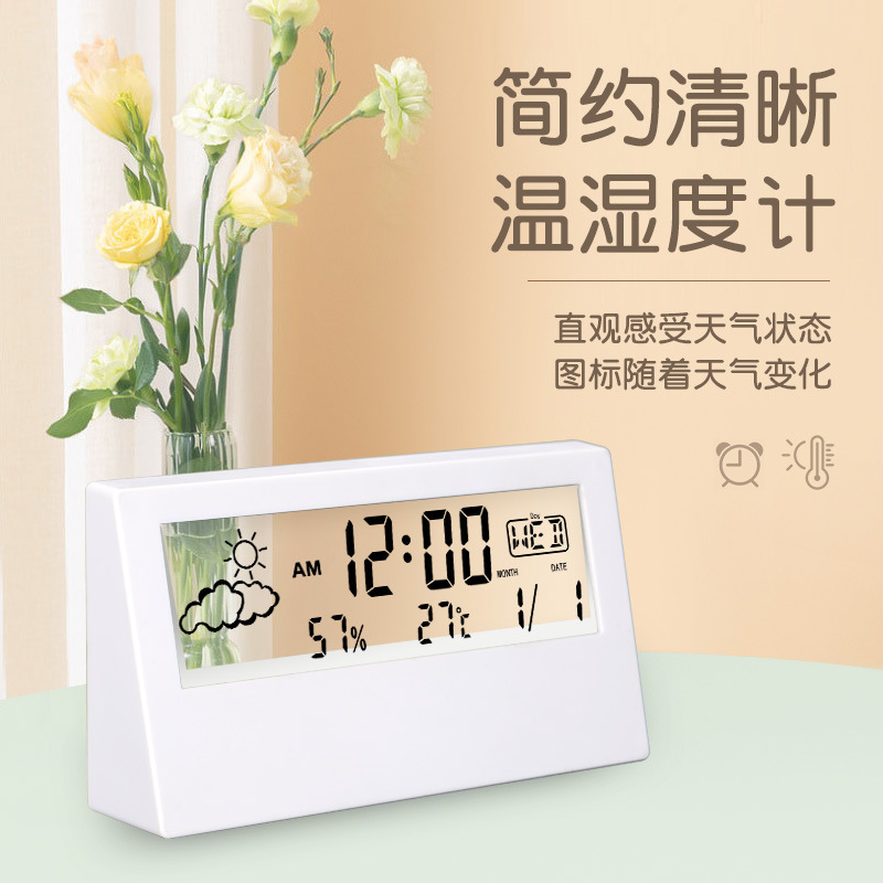 温度计家用室内精准电子温湿度计干湿度计室温表高精度挂式创意