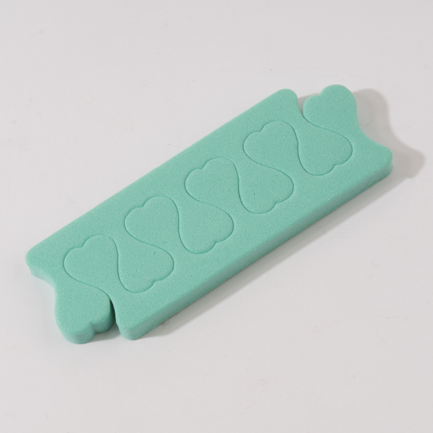 Herramientas para decoración de uñas, separador de dedos en forma de corazón, esponja separadora de dedos, papel de lija inodoro para manicura, diseño de doble cara