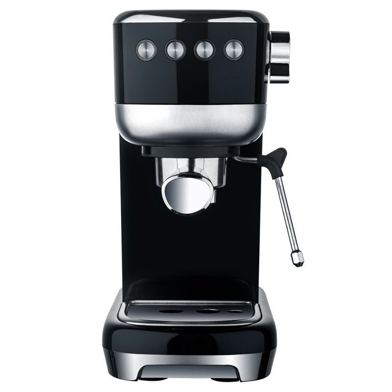 Cafetera italiana de 1350W, semiautomática, espumador de leche doméstico pequeño, transfronterizo, 20 bares, control de temperatura