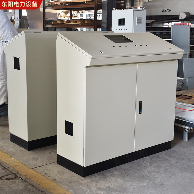 琴式斜面配电柜加工 PLC斜面操作台变频柜布线箱触摸屏电气柜