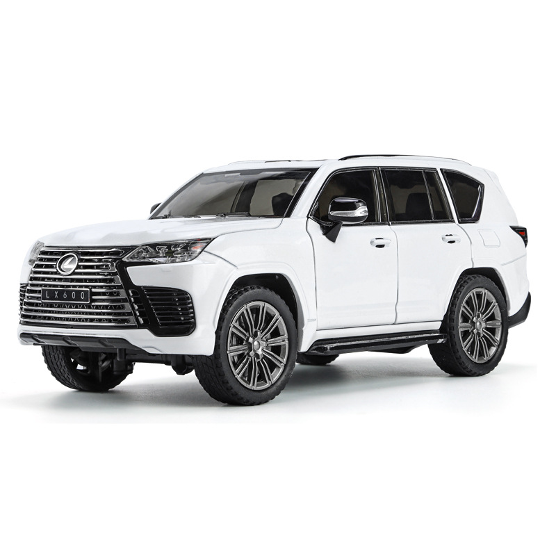 1: 24 Lexus LX600 aleación de automóvil simulación de vehículo todoterreno modelo SUV adornos juguetes para niños transfronterizos