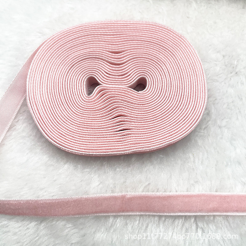 Fabricantes al por mayor 1CM hechos a mano embalaje de regalos de cinta de lana unilateral cinta de cebolla cinta de terciopelo decoración DIY