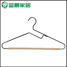 铁艺衣架家用收纳轻奢无痕成人防鼓包衣撑防滑干湿两用铁加木衣架