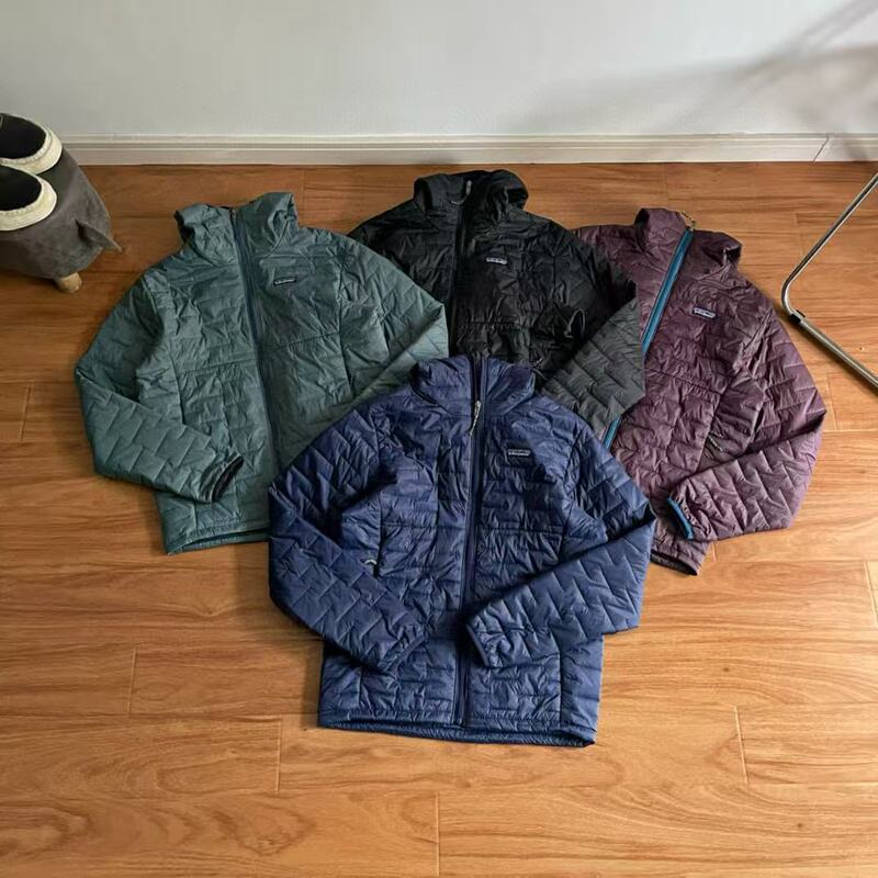 Bata Pata Outdoor Windproof Lightweight Warm Hooded Cotton Jacket Can Be Stored Lightweight Cotton Casual Jacket