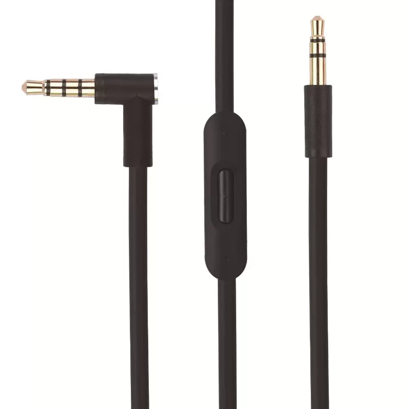 solo2.0 3.0魔音带麦带加减咪线控耳机线3.5公对公头戴耳机音频线