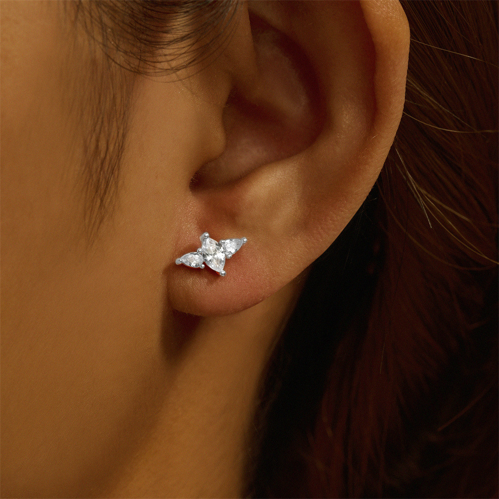 2g Weight October Birthstone Opal, Zircon Inlay Material Ear Studs Classification 1 Piece Quantity Daily Occasion 925 Sterling Silver Material Geometric Pattern Unisex Gender Plating, Inlay Design Simple Style Style 1 Piece Ear Cartilage Rings & Studs Simple Style Geometric 925 Sterling Silver Plating Inlay Opal Zircon 19