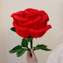 超级大玫瑰花道具网红巨型玫瑰花特大朵玫瑰花大朵假花diy材料包