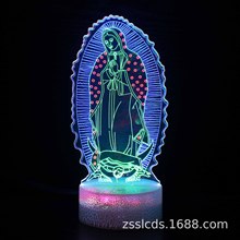 跨境专供3D小夜灯游戏 影视多彩动态触摸创意礼品灯床头灯led台灯