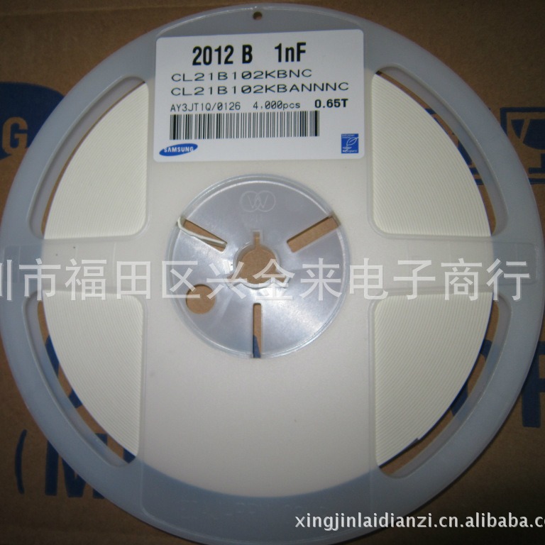 供应MLCC贴片电容0603 102J 1NF 50V NPO CL10C102JB8NNNC电阻
