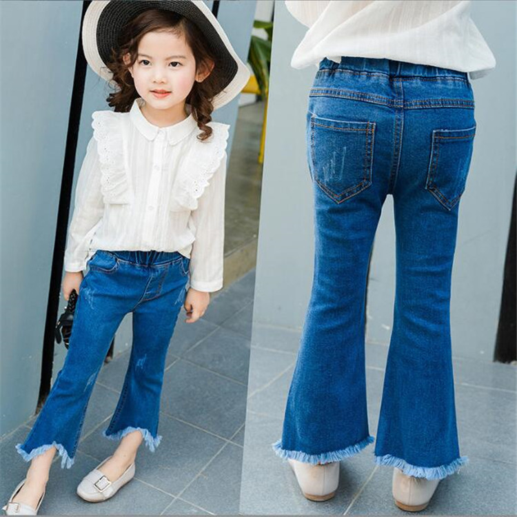 Girls' flared pants, 2023 spring and autumn new style children's clothing, slim fit Korean style girls' pants, fashionable for summer.