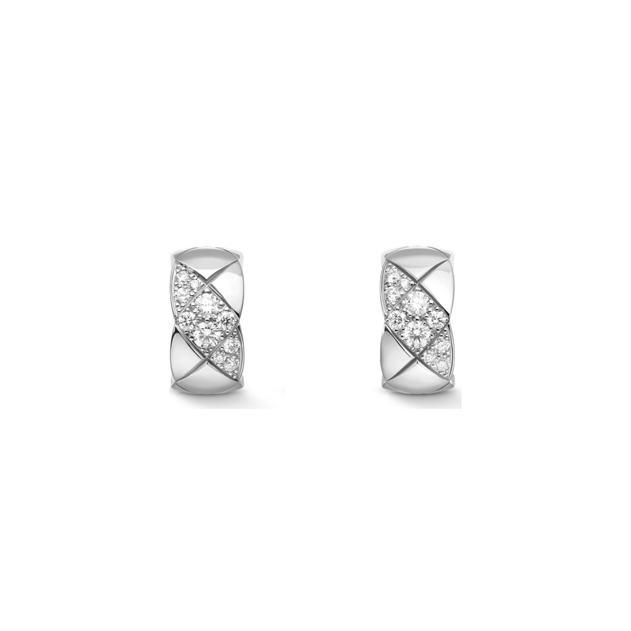 Platinum [berlian diagonal] / anting berlian
