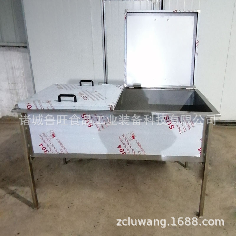 2开门酒精杀菌槽 全不锈钢餐具浸泡用密封槽 厂家制作密封式水槽