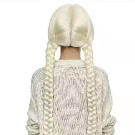 Anime Wig Anna Princess Anna Frozen Original cosFrozen ponytail costume wig big braid