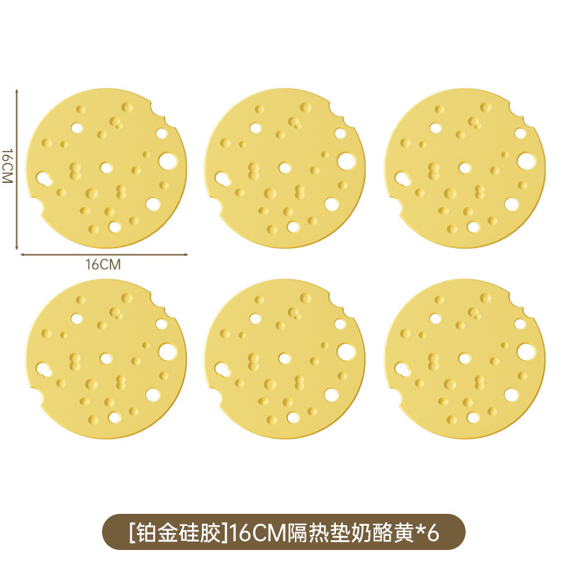 almohadilla de aislamiento térmico de silicona almohadilla de mesa de comedor anti-corrosión almohadilla de viento crema almohadilla de platos de comedor almohadilla de taza de alta sensación almohadilla de comedor resistente a altas temperaturas