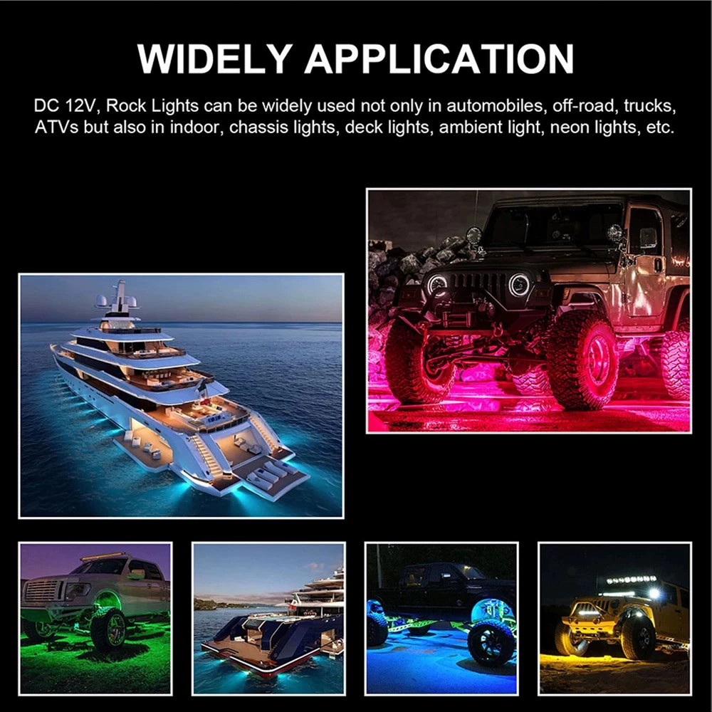 Colorful landing gear, off-road lights, bluetooth, remote control