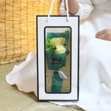 厂家现货香皂花花束 玫瑰永生花 仿真玫瑰花束手提袋装 支持代发