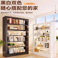 家用儿童图书馆钢制书架落地置物架家用书柜儿童书籍书架办公书架