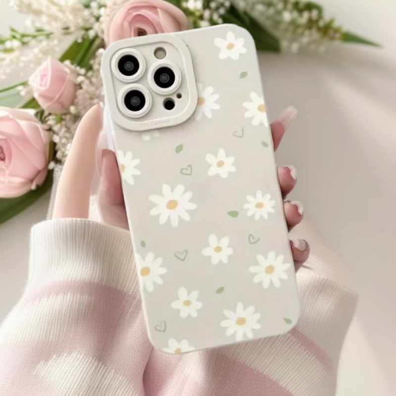 爱心花朵适用苹果17Promax手机壳跨境iPhone16日韩ins15/14欧美13