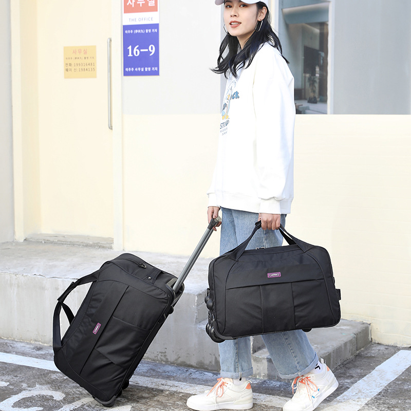 Borsa da viaggio pieghevole in tessuto con tirante, antispruzzo, resistente all'usura, universale per uomo e donna, per esterni_voghion.com