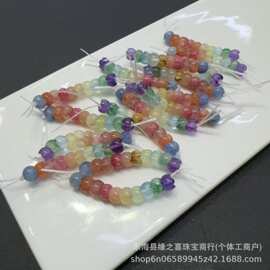天然水晶多桂花多宝配饰搭配蓝晶金太阳蔷薇辉发晶葡萄石文玩配件