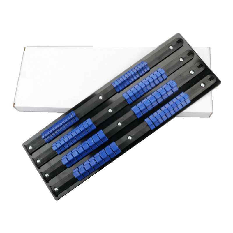 跨境铁板套筒收纳架1/2 3/8 1/4多功能480mm多用铁塑料金属套筒架