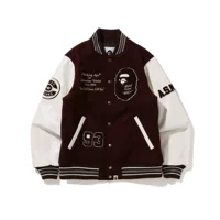 Эксклюзивная модная брендовая бейсболка Bape Pilot NA с головой обезьяны, молнией, звездой и вышивкой, унисекс
