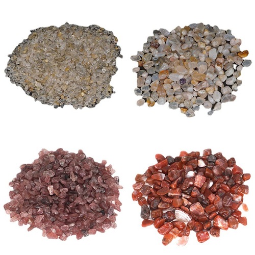 Natural crystal gravel, degaussed crystal amethyst gravel, pink crystal lapis lazuli, aromatherapy polished crystal stone