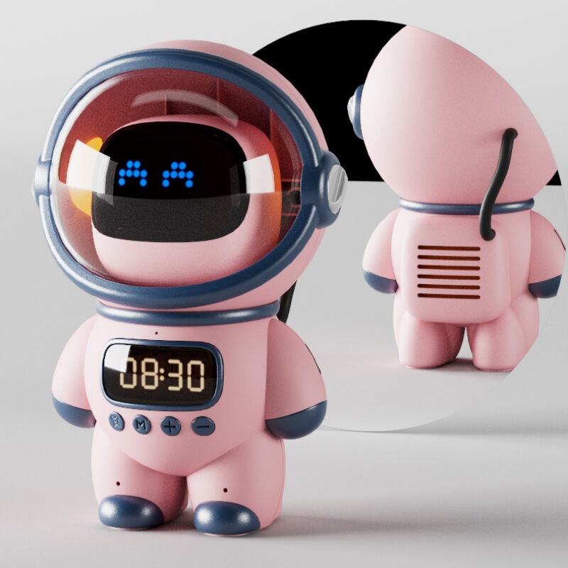 WIFI大モデルロボットDODO宇宙飛行士音響スマート音声AI bluetoothスピーカーtfカード時計目覚まし時計|undefined