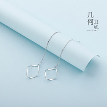 耳环女夏季2024年新款潮耳线设计感耳坠女高级圈圈流苏耳饰品礼物