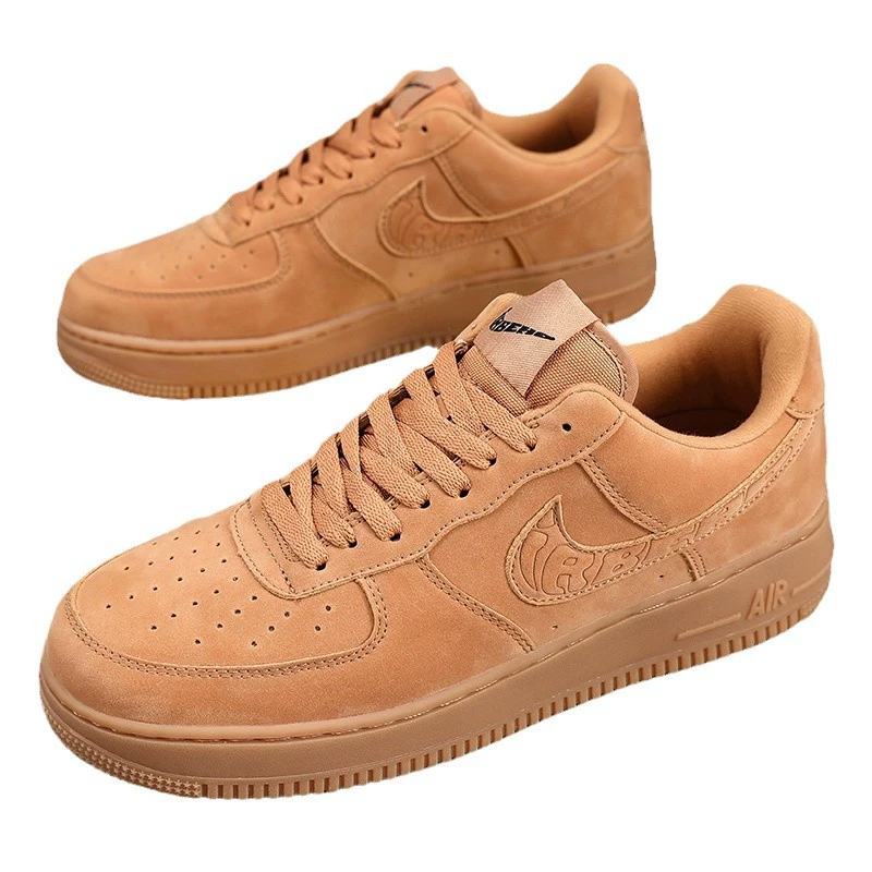 Nike Air Force 1, низкие зимние спортивные белые кеды для мужчин и женщин для отдыха