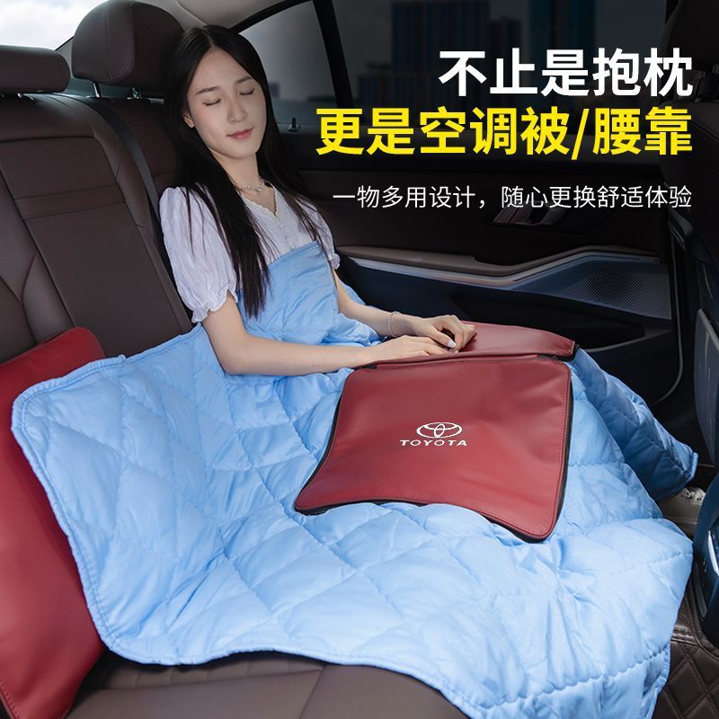 7DF FENGDIAN 머리 받침 허리 자동차 베개 COROLLA CAMRY HIGHLANDER RAV4 자동차 가죽 목 베개