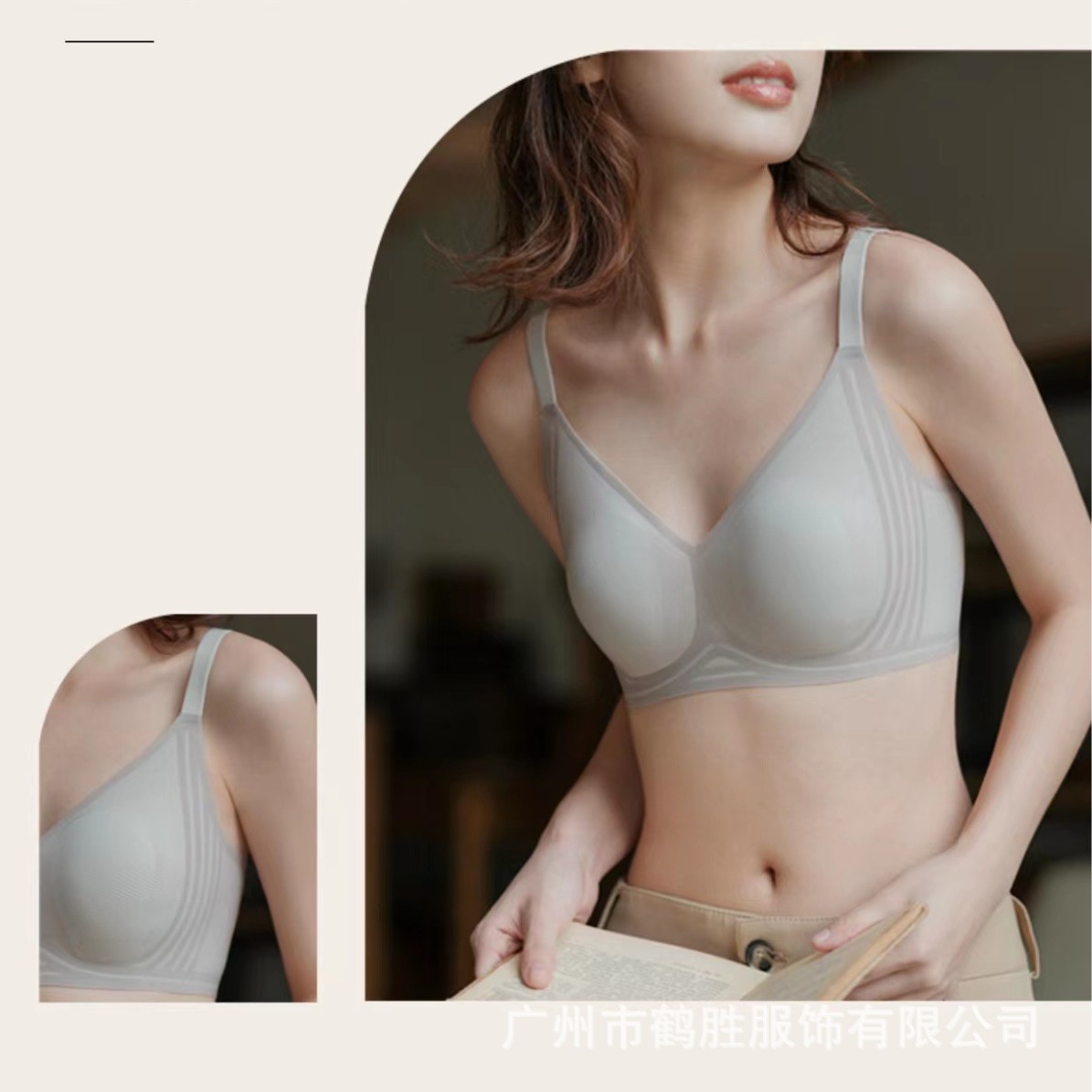 Venta directa de fábrica comercio electrónico transfronterizo Sudeste de Asia Vietnam Tailandia damas sin costuras sujetador de recogida lateral cómodo