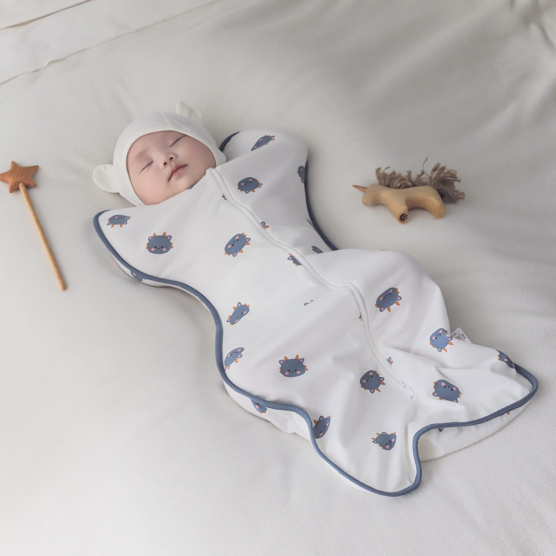 Cute rabbit, summer cool sleeping bag, with little bears