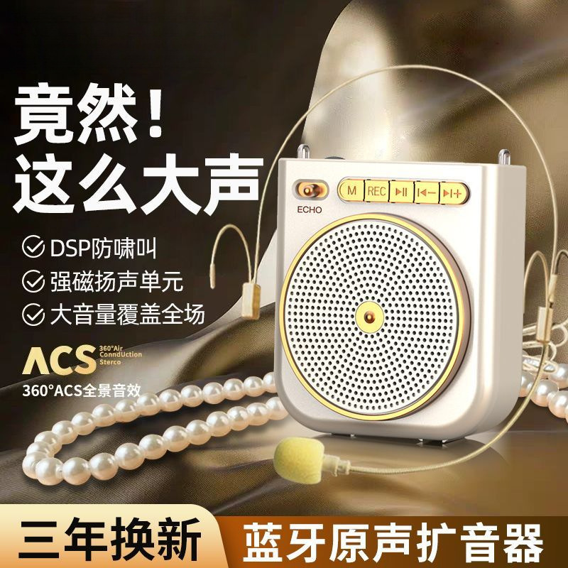 El maestro recomienda un altavoz pequeño, un megáfono de alto volumen dedicado al maestro