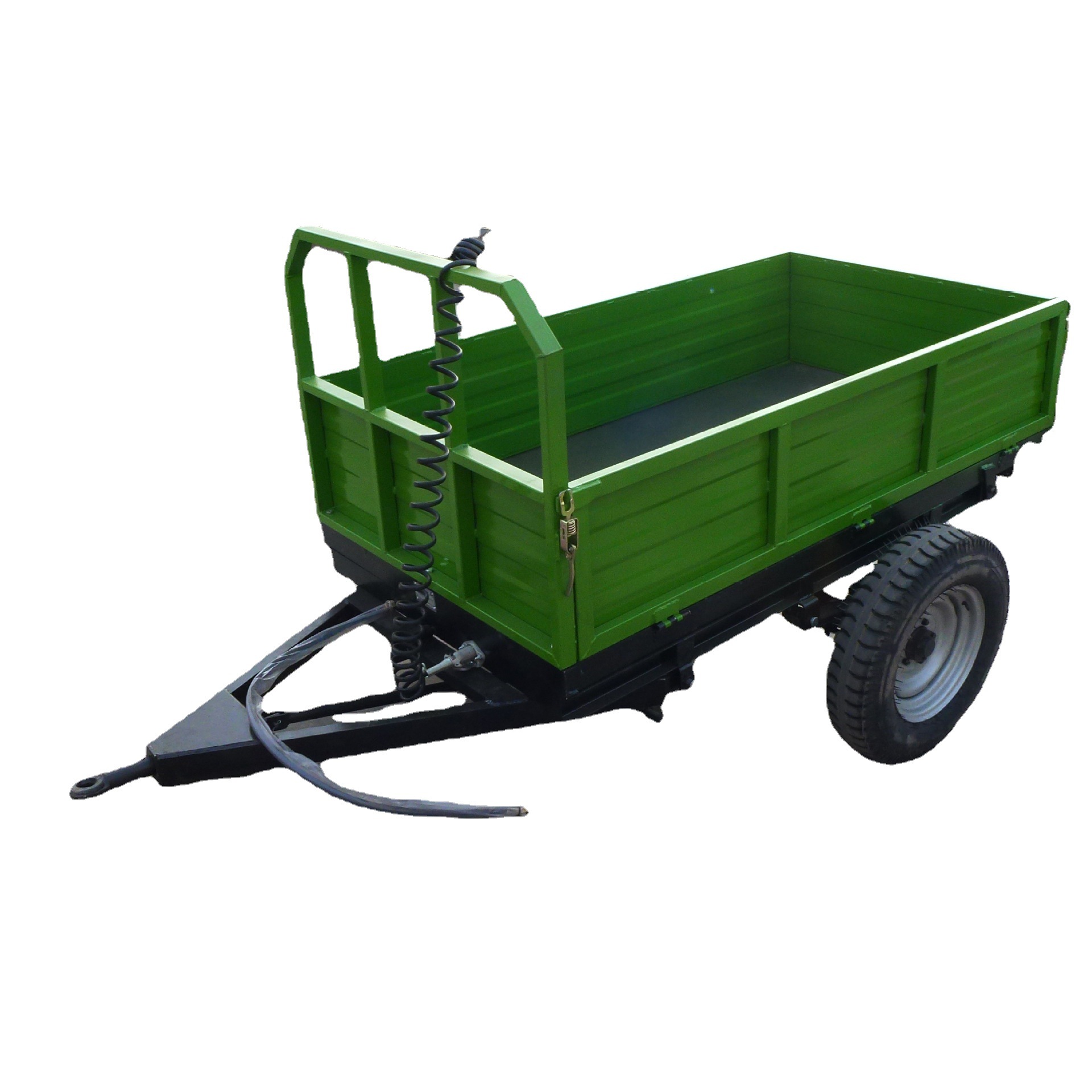 工厂外贸出口3吨农用单轴自卸拖车拖车配件外贸出口拖斗