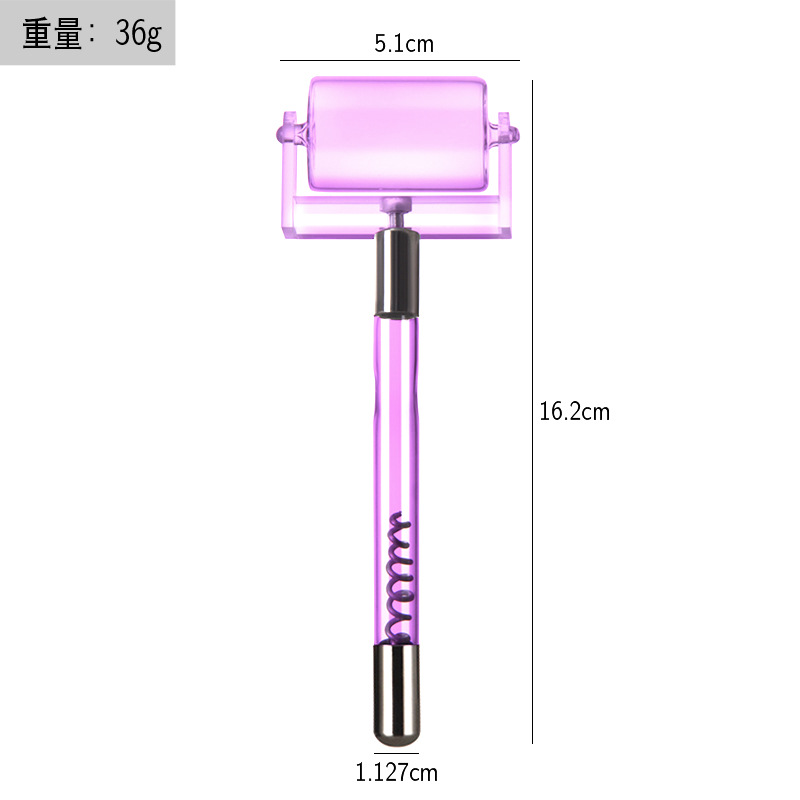 Instrumento de electroterapia de alta frecuencia accesorios de instrumentos de belleza luz roja luz púrpura luz azul electroterapia varilla electroterapia peine tubo de vidrio accesorios