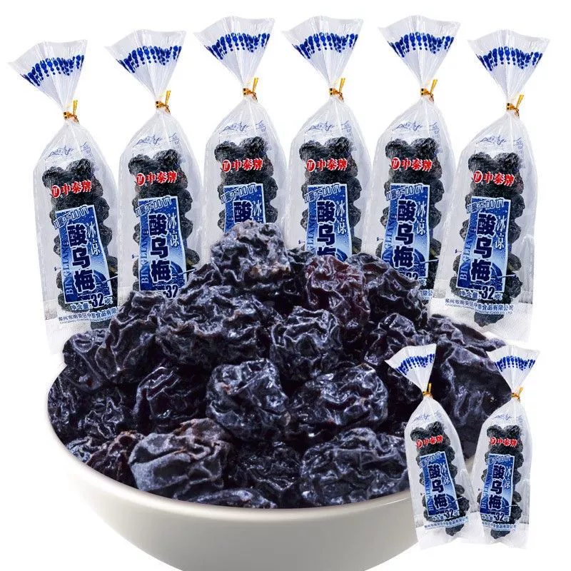 Zhongtai кислые сушеные черные сливы цукаты сливы после 80, 90, когда я был ребенком ностальгические Новогодние товары маленький нулевой продовольственный магазин