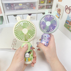 2024 Handheld Mini Fan with USB Charging Portable Desktop Standable Student Gift Fan Manufacturer Wholesale