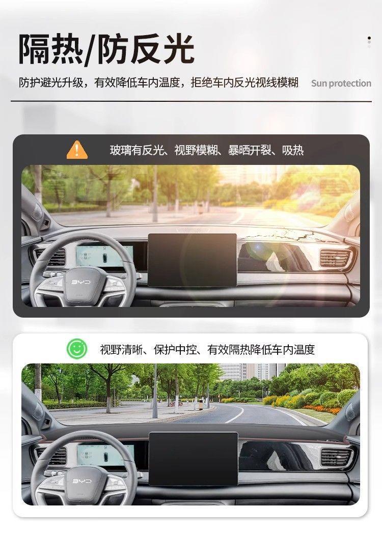 Suitable for 25 Byd Sea Lion 06 Models, Central Control Instrument Panel Sun Protection Mat, Sunshade Ev Accessories Dmi