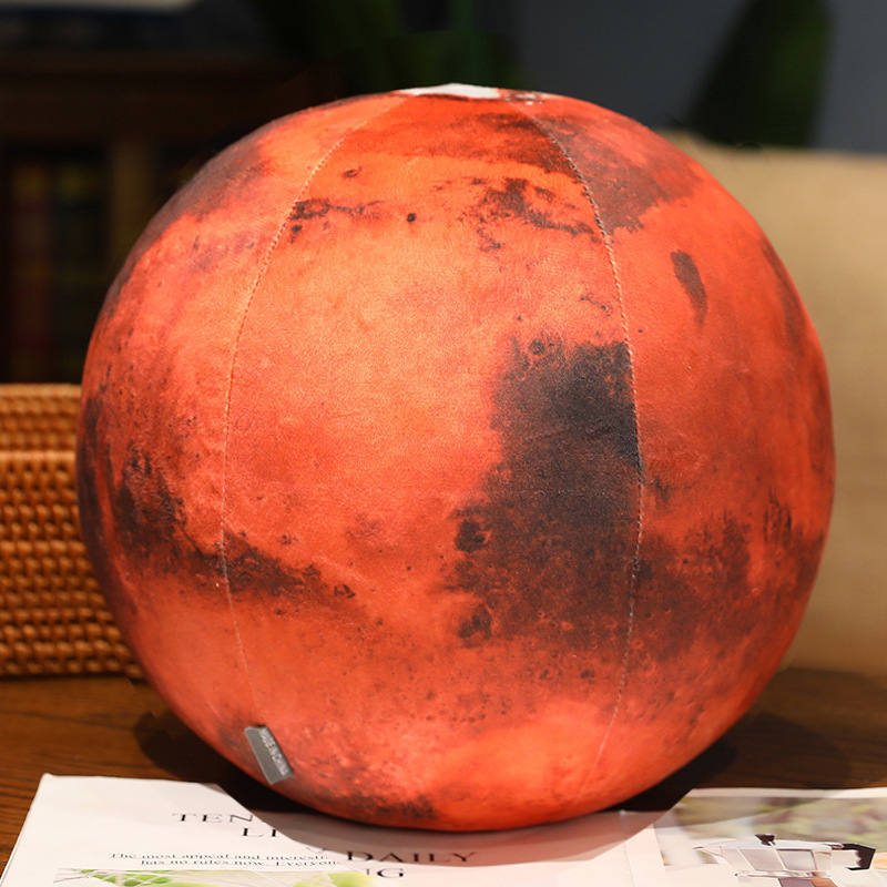 Nuevo sistema solar creativo ciencia popular planeta luna almohada tierra luna martian simulación de juguetes de peluche planeta