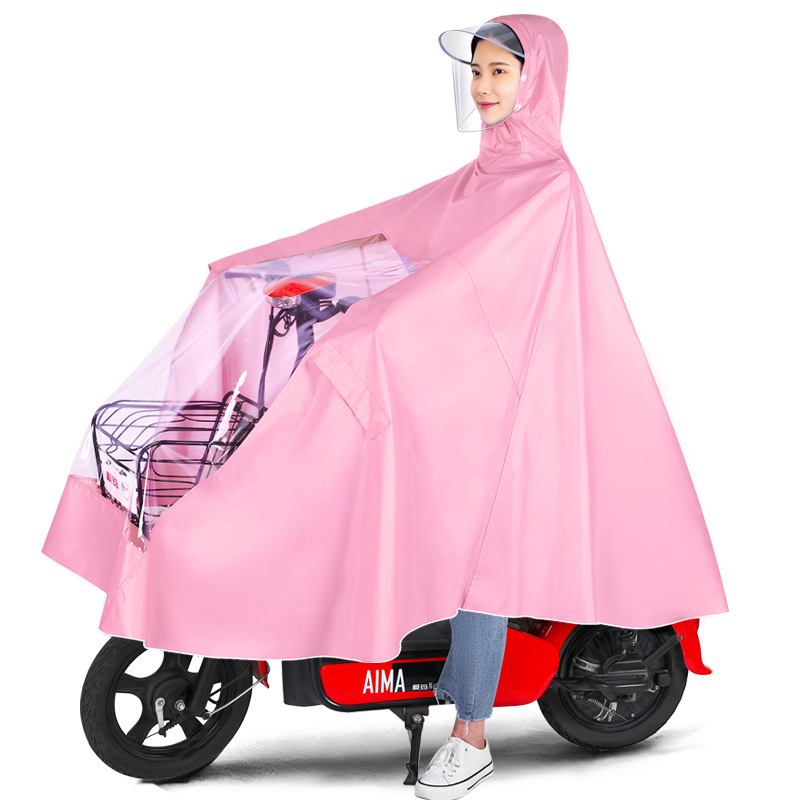 Impermeable motocicleta eléctrica batería coche 2021 verano nuevo más tamaño hombres y mujeres solo largo cuerpo completo poncho a prueba de lluvia
