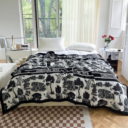 Manta de franela de estilo de pintura de tinta de marea nacional Manta de oficina Sofá de oficina Manta de siesta Manta de ocio Manta al por mayor