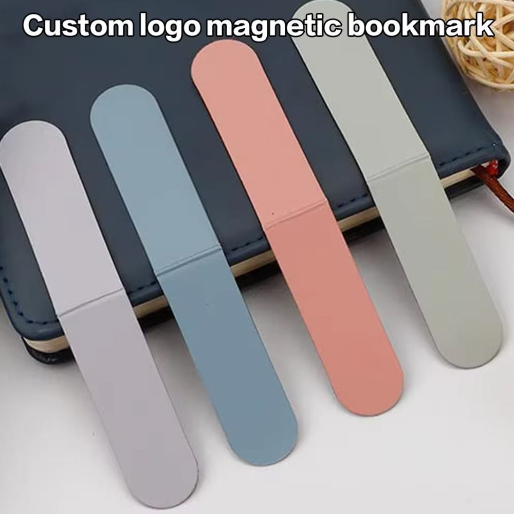 Marcadores magnéticos creativos de Amazon marcadores magnéticos suaves marcadores doblables marcadores de dibujos animados de estudiantes marcadores personalizados LOGO