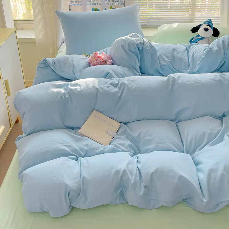 【捡漏 亏本处理】磨毛四件套床上用品宿舍三件套被套单件亲肤