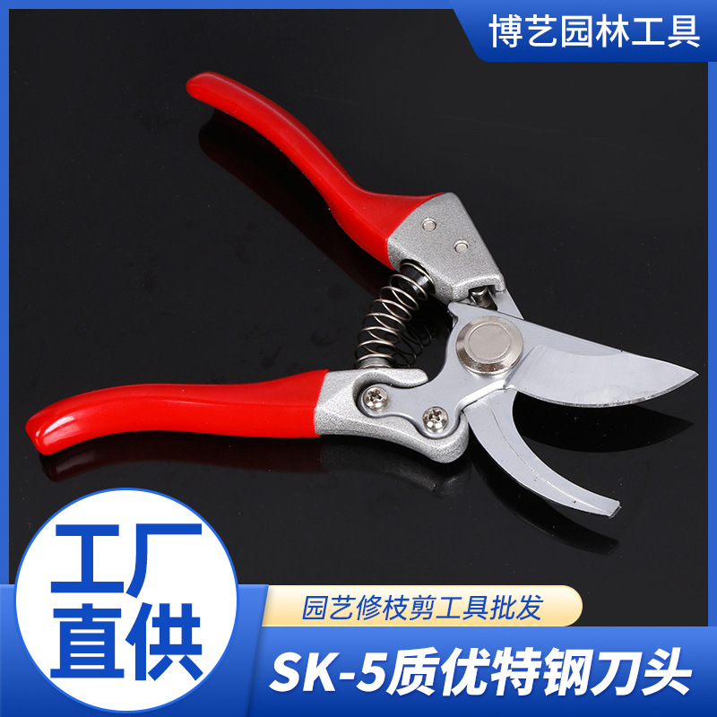 防滑省力手动修枝剪 锋利园林剪 果枝剪多功能树枝剪园林绿化剪