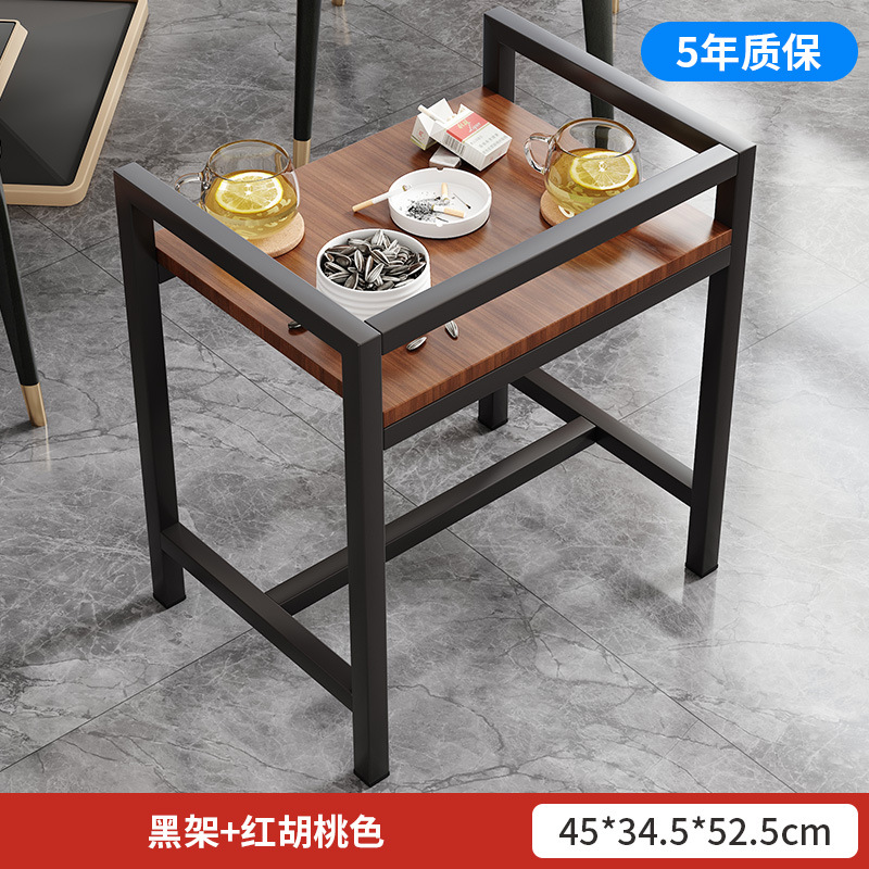 Mesa de mahjong, estante de té, sala de ajedrez y tarjetas, mesa lateral para una sola persona, máquina de mahjong móvil, estante de artículos al lado de la mesa de té